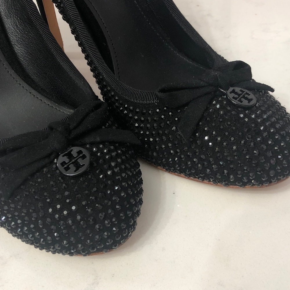 Tory Burch black women sequin Heels - Picture 4 of 16